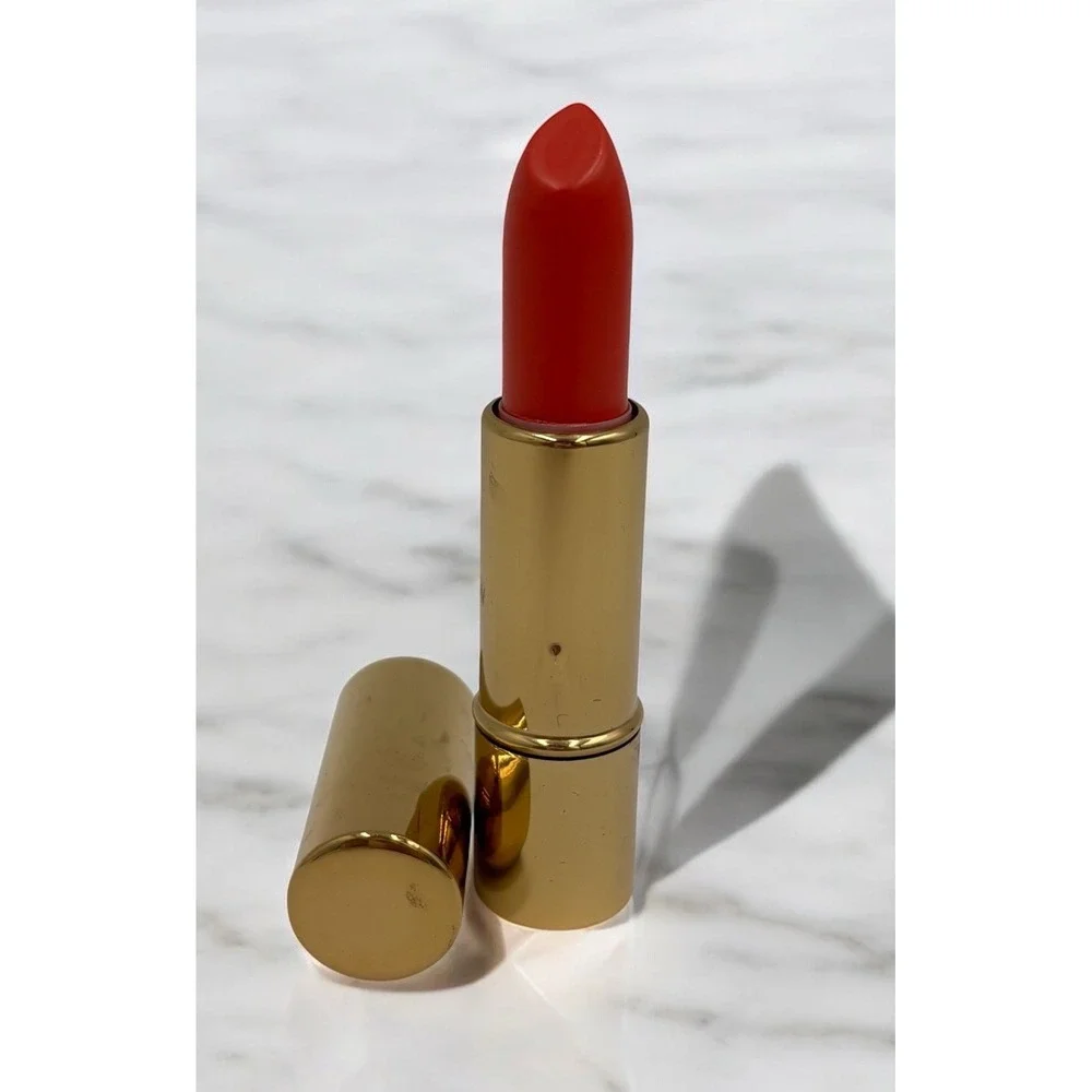 Vtg Estee Lauder All Day Long Lasting Lipstick MANGO Gold Tube NWOB‎